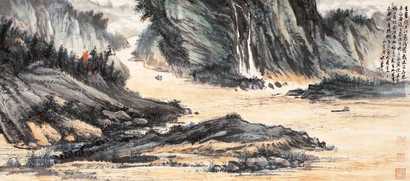 伏文彦 壬午2002年作 三峡胜景 镜心